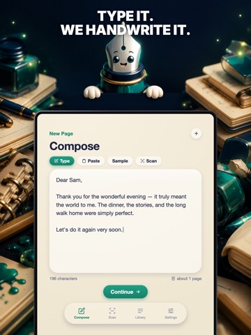 Handwrite: Notes & Letters iPad screenshot