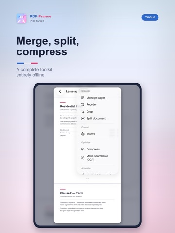 PDF-France iPad screenshot