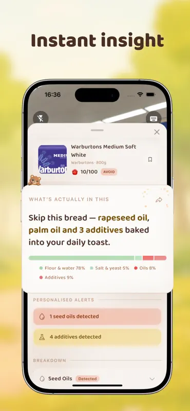 Bear: Holistic Food Scanner screenshot 3 of 6