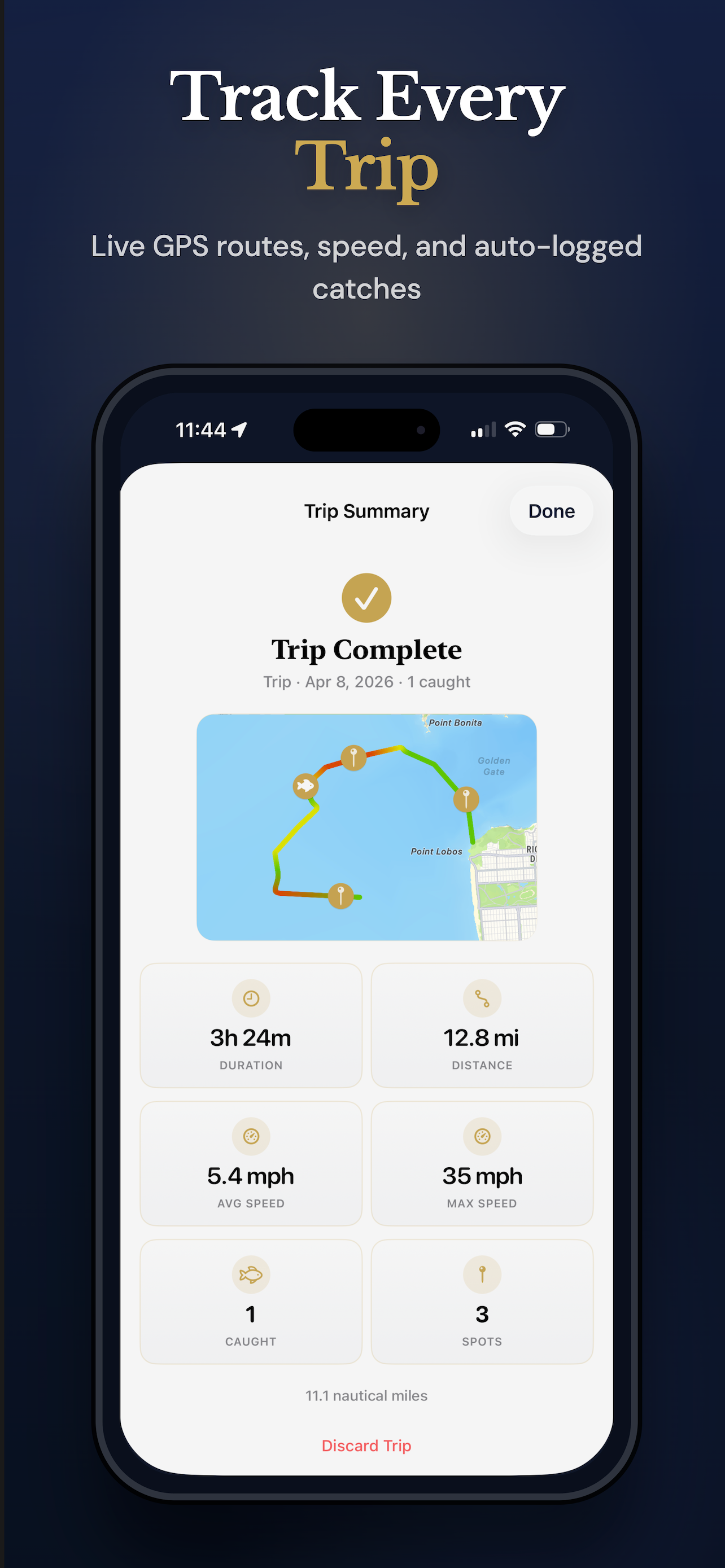Captains Log: Fish Spots + GPS