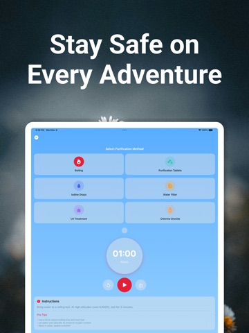 Hiking & Camping Survival Kit iPad screenshot