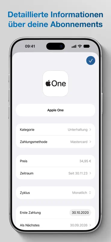 Subscriptions: Abos verwalten screenshot 3 of 7