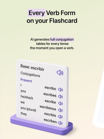Mora: Language Flashcards AI iPad screenshot