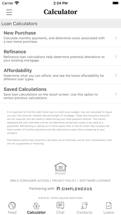American Portfolio Mortgage Screenshot