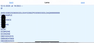 Driver License Reader screenshot