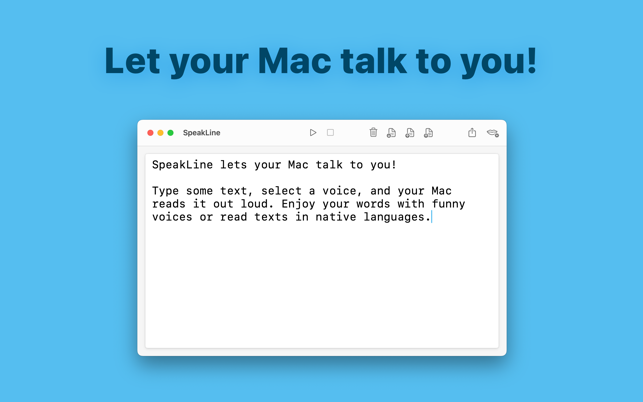 ‎SpeakLine – Text to Speech Screenshot