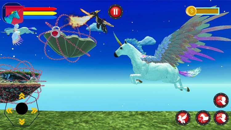 Flying Unicorn Pegasus Horse