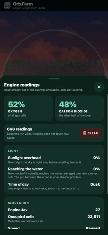 EcoJar ドット絵の水槽ゲーム｜ガラス瓶の中の生態系 のスクリーンショット