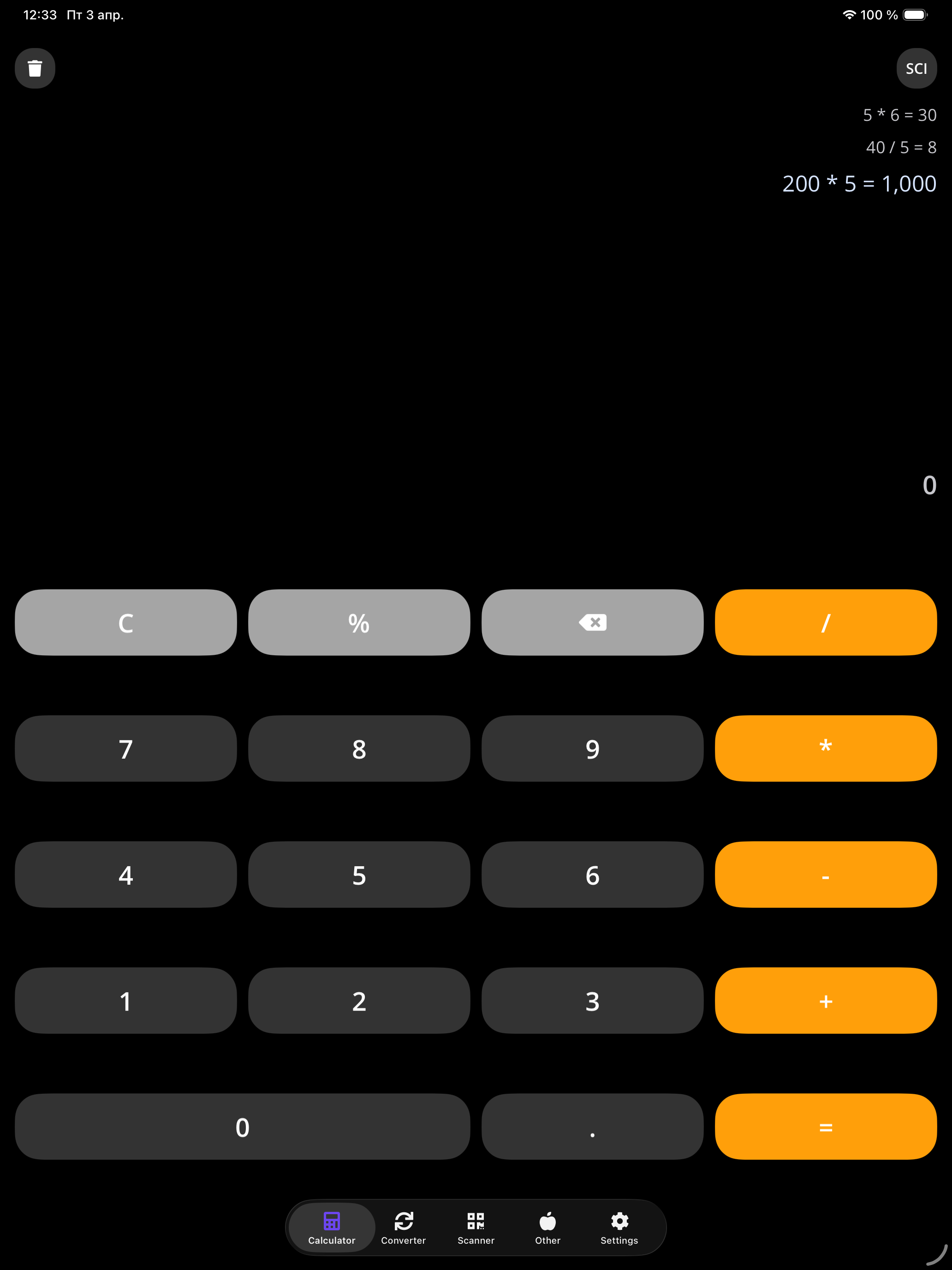 Calc, Convert & QR Scan