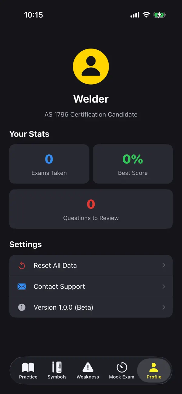 Screenshot #2 pour Australian Welder Test