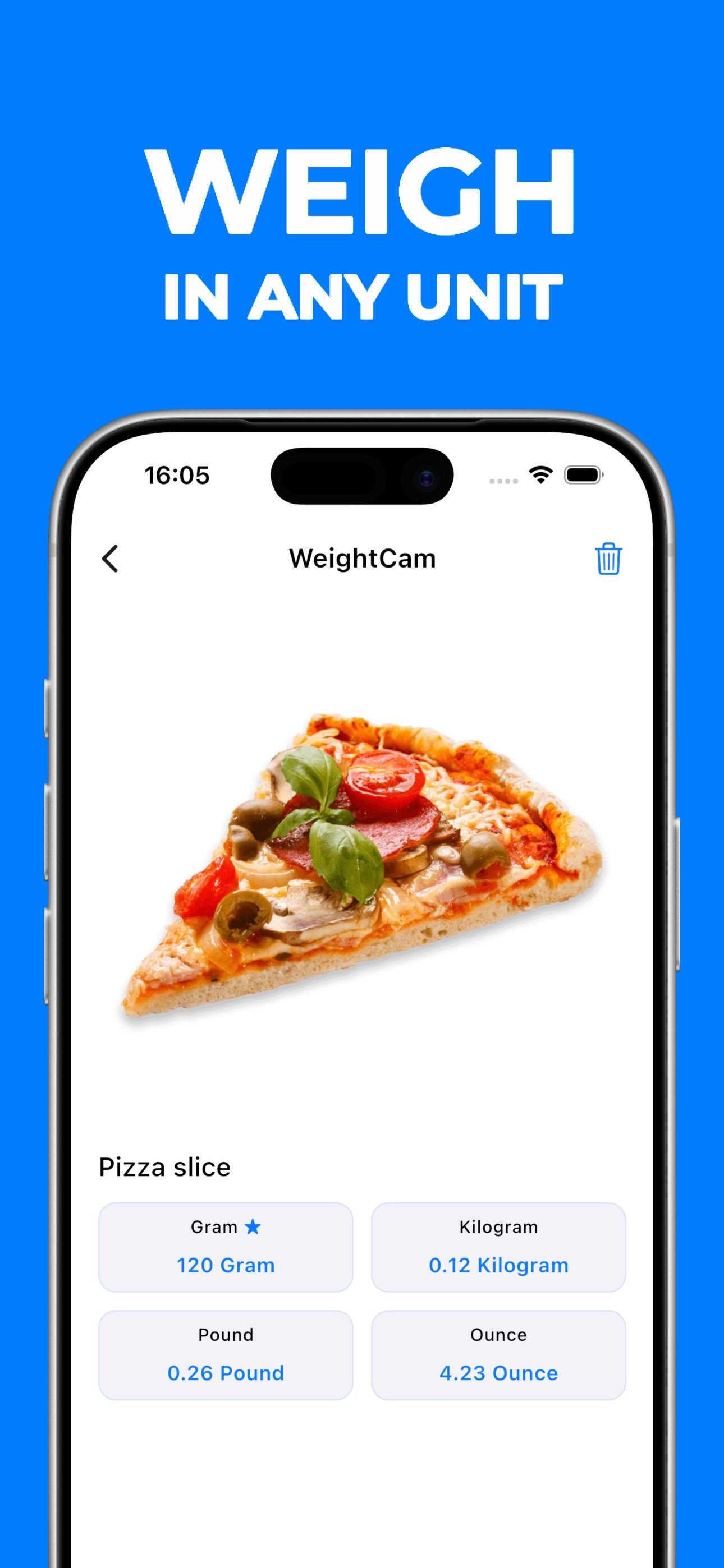 Scale for Grams - WeightCam screenshot 2
