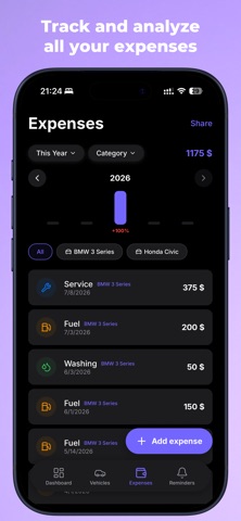 Aufix: Car Expense Tracker Screenshot 3 of 5