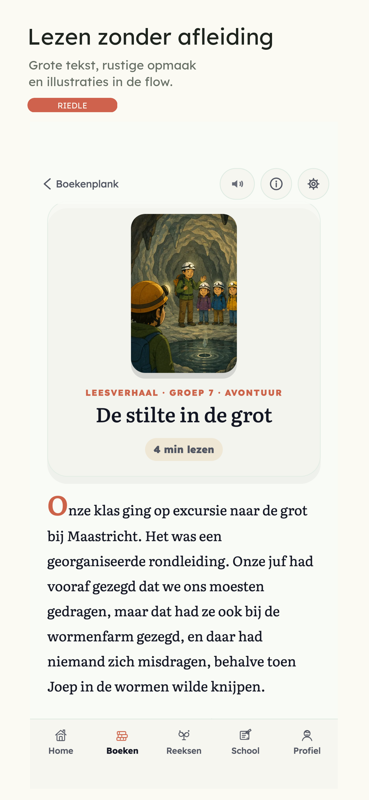 Riedle - Begrijpend lezen screenshot 4