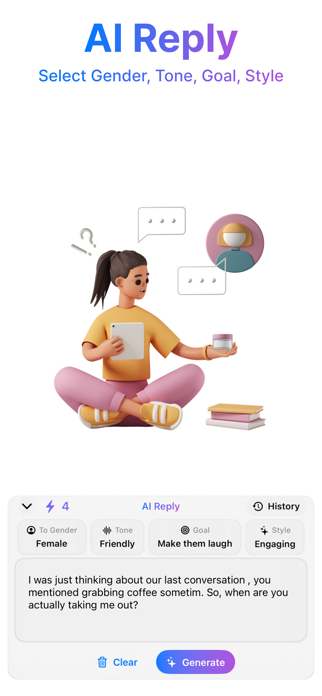 AI Keyboard: Reply & Grammar Screenshot 2 of 5