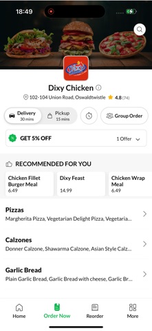 Dixy Chicken Oswaldtwistle screenshot