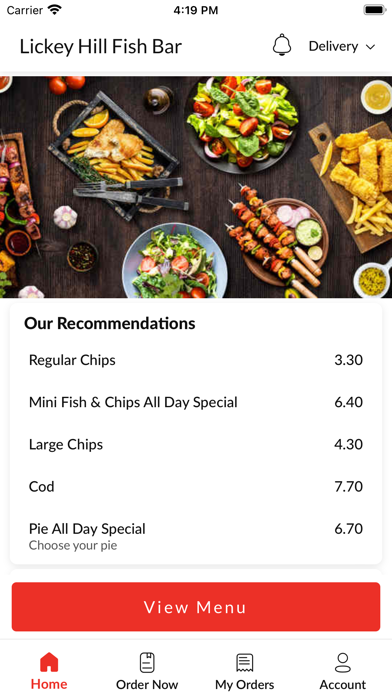 Lickey Hill Fish Bar. Screenshot
