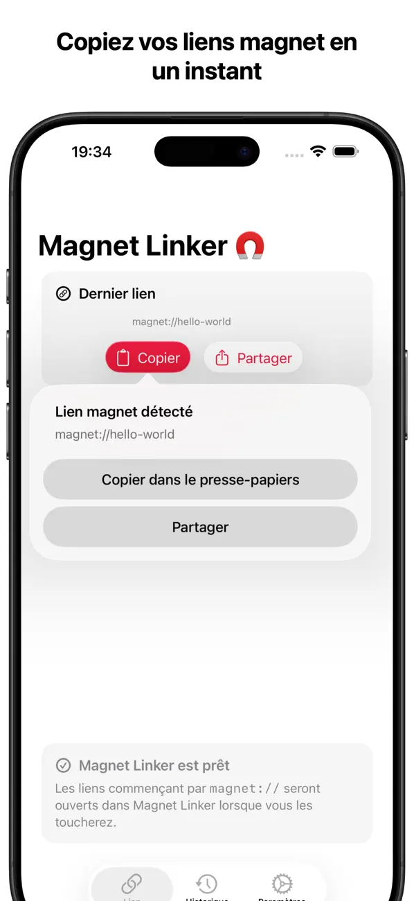 Screenshot #1 pour Magnet Linker