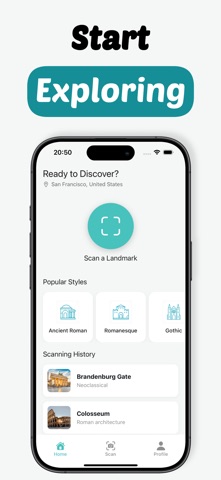 Landmark Identifier: AI Travel iPhone screenshot