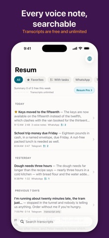 Resum: Voice Notes to Text screenshot 3