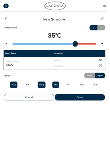 Lay-Z-Spa WiFi App iPad screenshot 5