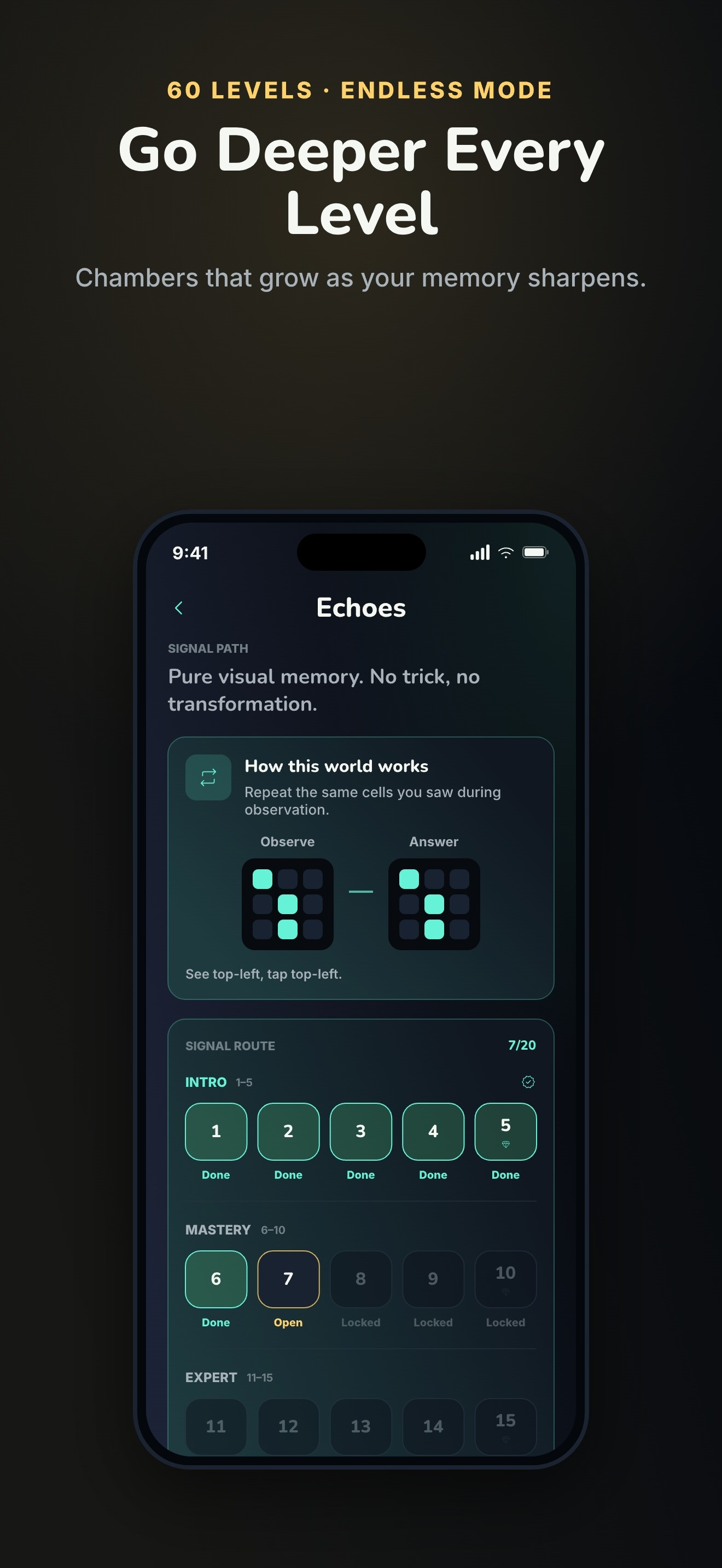 EchoGrid: Memory Puzzle