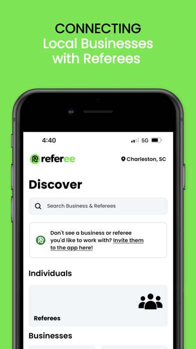 Referee - The Referral App Screenshot
