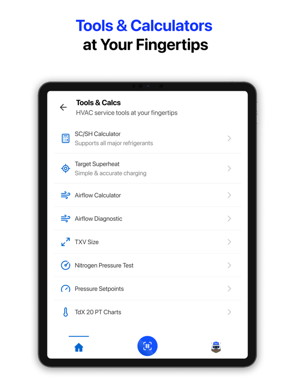 Bluon HVAC iPad screenshot 8 - Utilities app