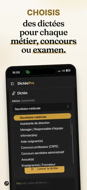 Dictée Pro – Orthographe Pro screenshot 1