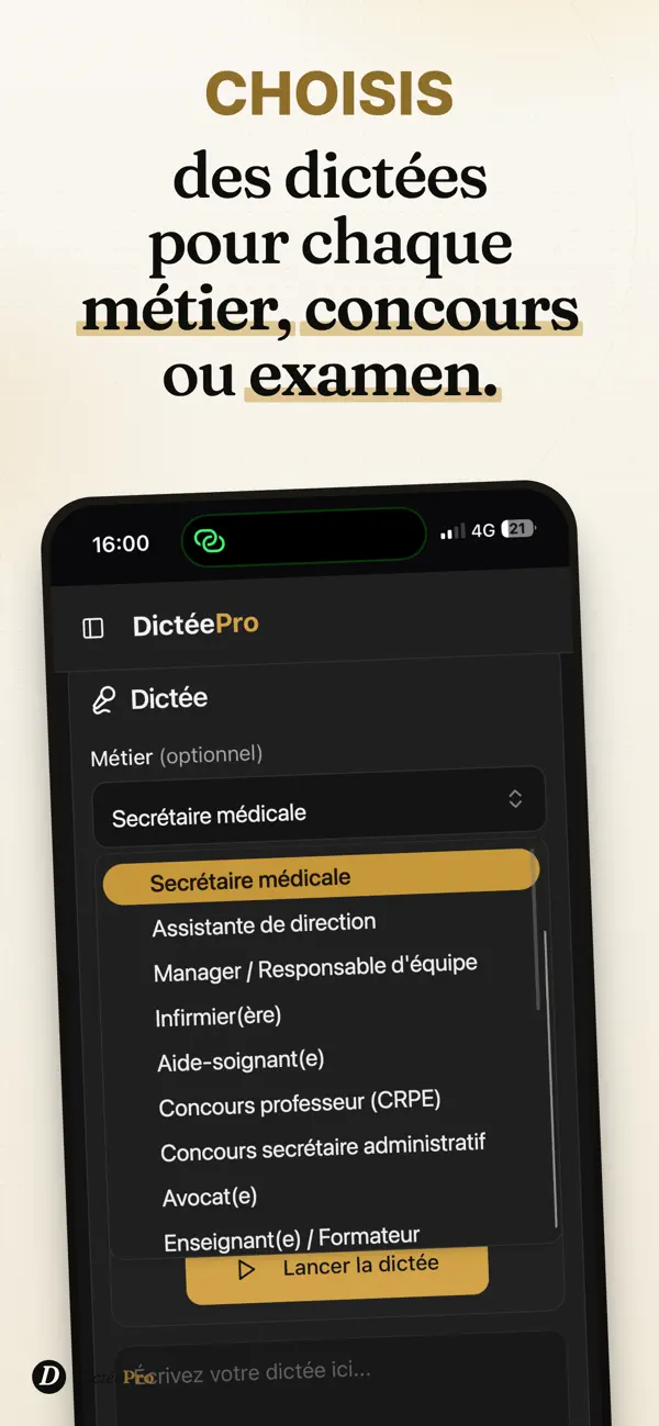Screenshot #1 pour Dictée Pro, orthographe adulte