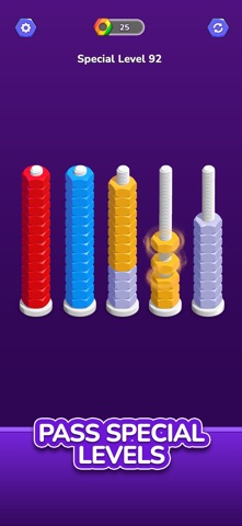 Nut & Bolt Color Match Puzzle screenshot 5 of 5