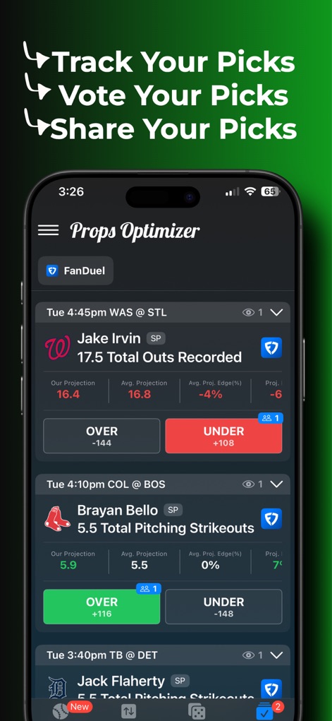 Props Optimizer : Data & Tools - スポーツアプリ | MWM