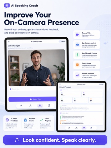 AI Coach: Public Speaking iPad screenshot