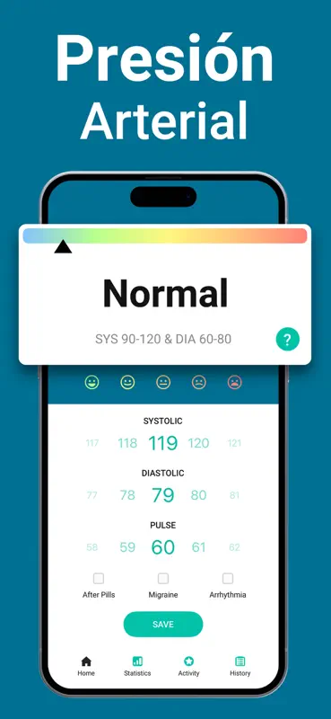 Blood Pressure App, Heart Rate screenshot 2 of 3