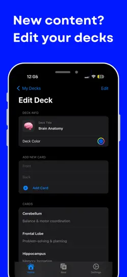 Capture d'écran de Flipwise: Study Decks sur iPhone 3