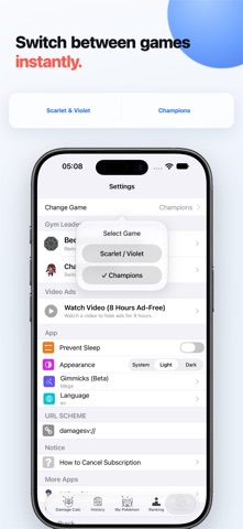 Damage Calc Plus for SV Champs iPhone screenshot 5