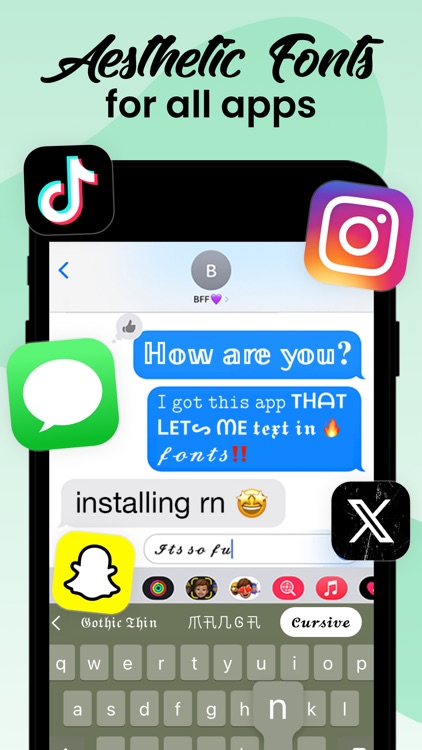Fonts: Aesthetic Font Keyboard