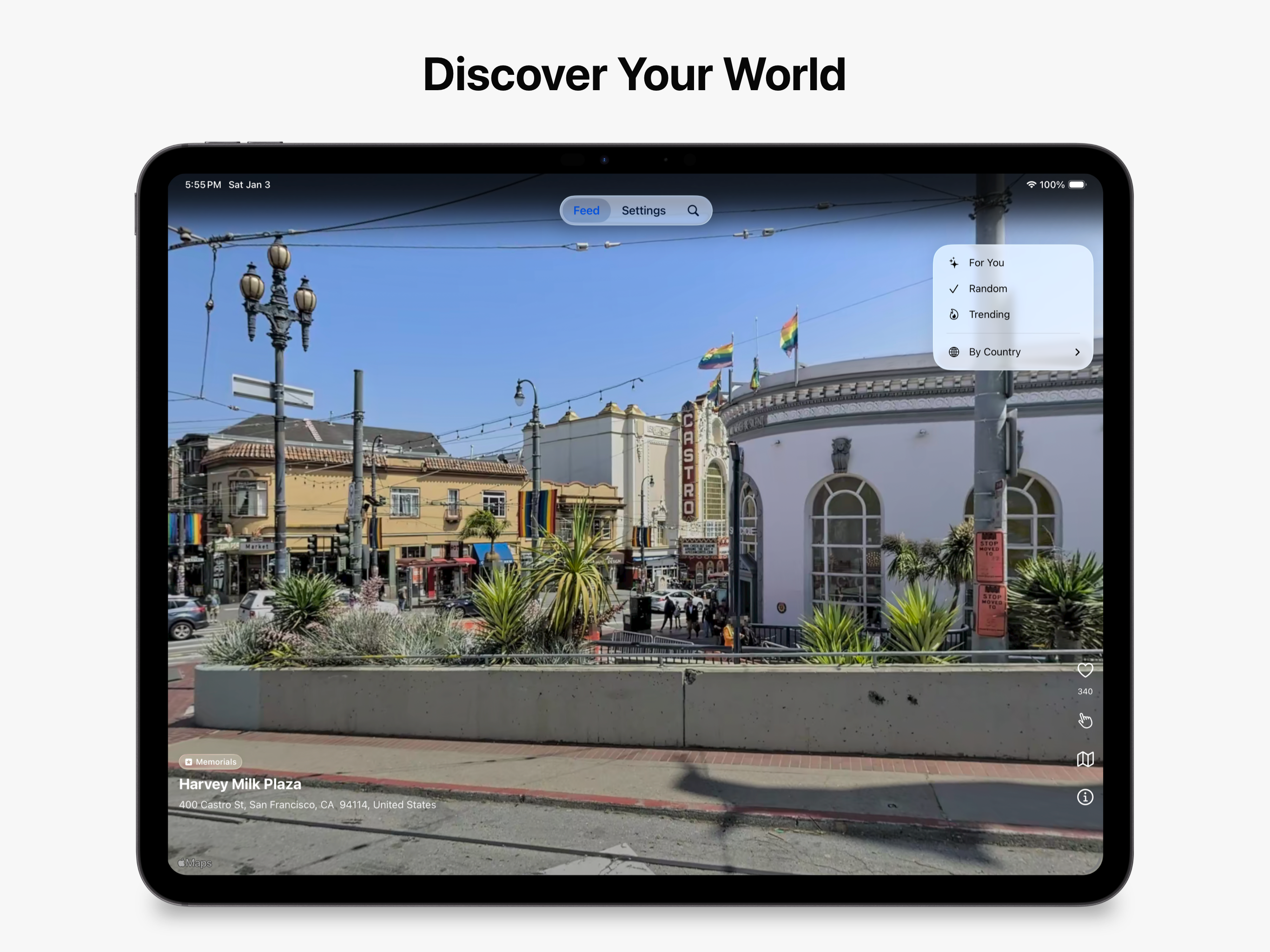 StreetPeek: Street View Feed