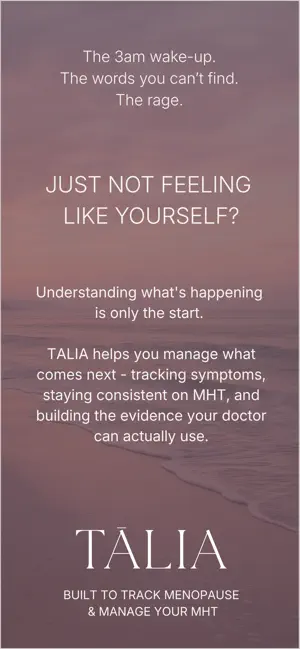 TALIA: Menopause & MHT Tracker screenshot 1