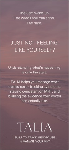 TALIA: Menopause & MHT Tracker Screenshot 1 of 10