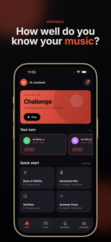 DropBeat - Music Quiz iPhone screenshot