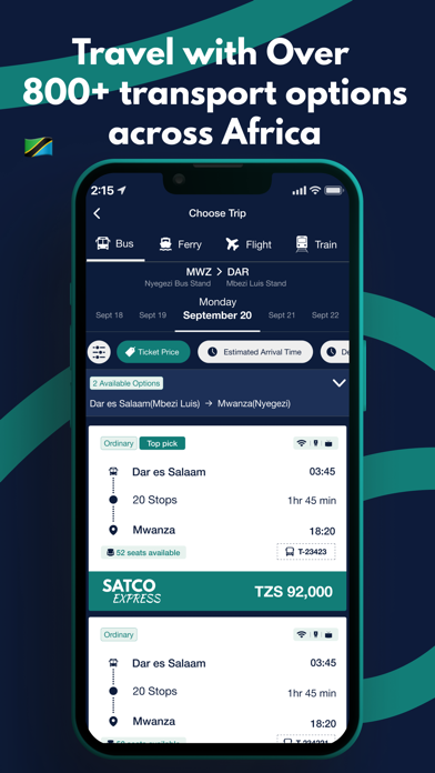 Safiri - Plan Trip, Buy Ticket Screenshot