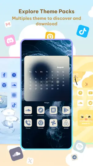 Captura de pantalla de DIY Theme Pack: Icon & Widget en iPhone 3