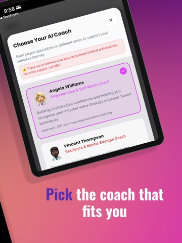 Acendify iPad screenshot