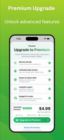 ClearDebt: Snowball Planner screenshot