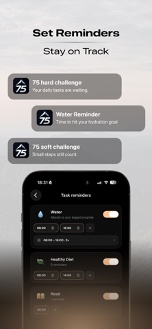 PEAK 75 atomic habits tracker screenshot