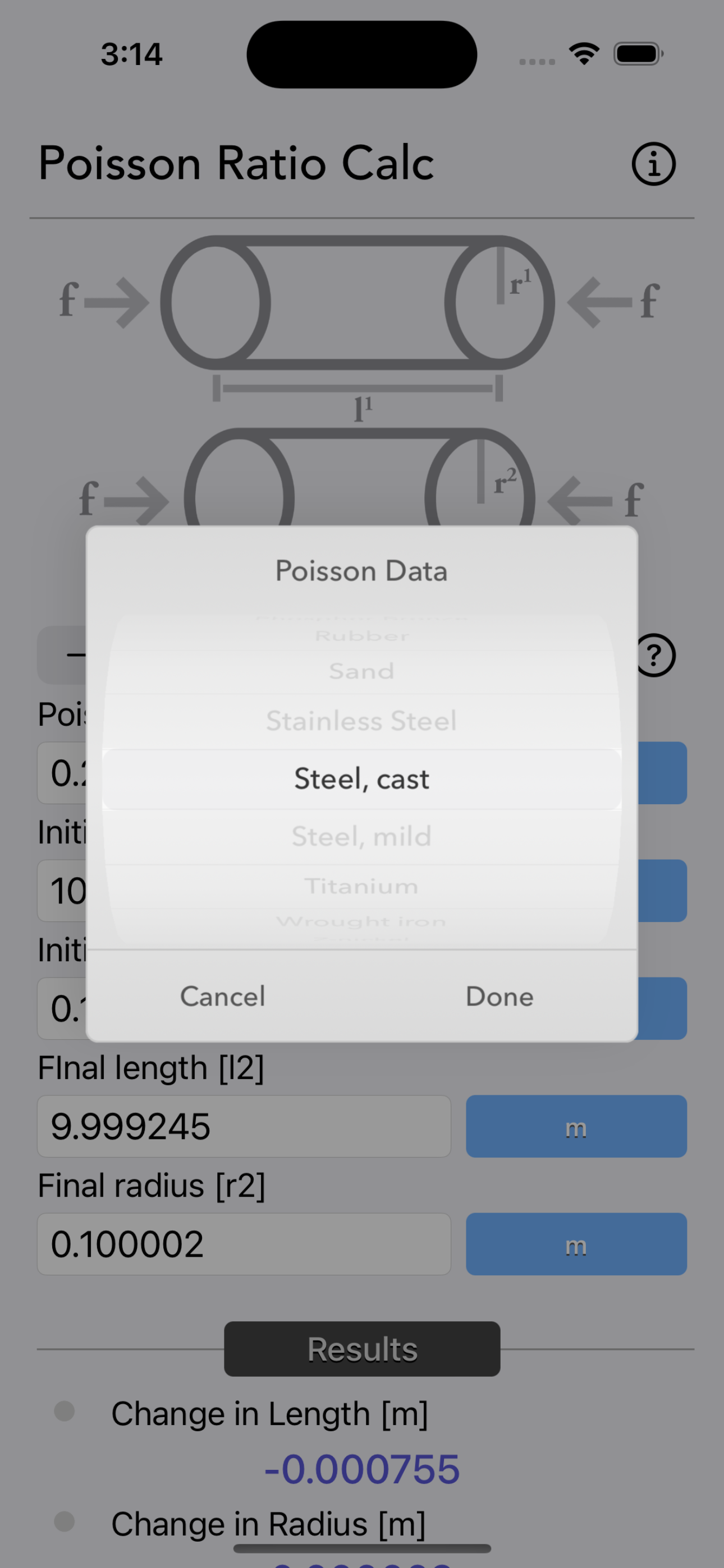 Poisson Ratio Calculator