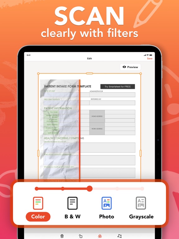 Scanner · Document Scan App iPad app afbeelding 4