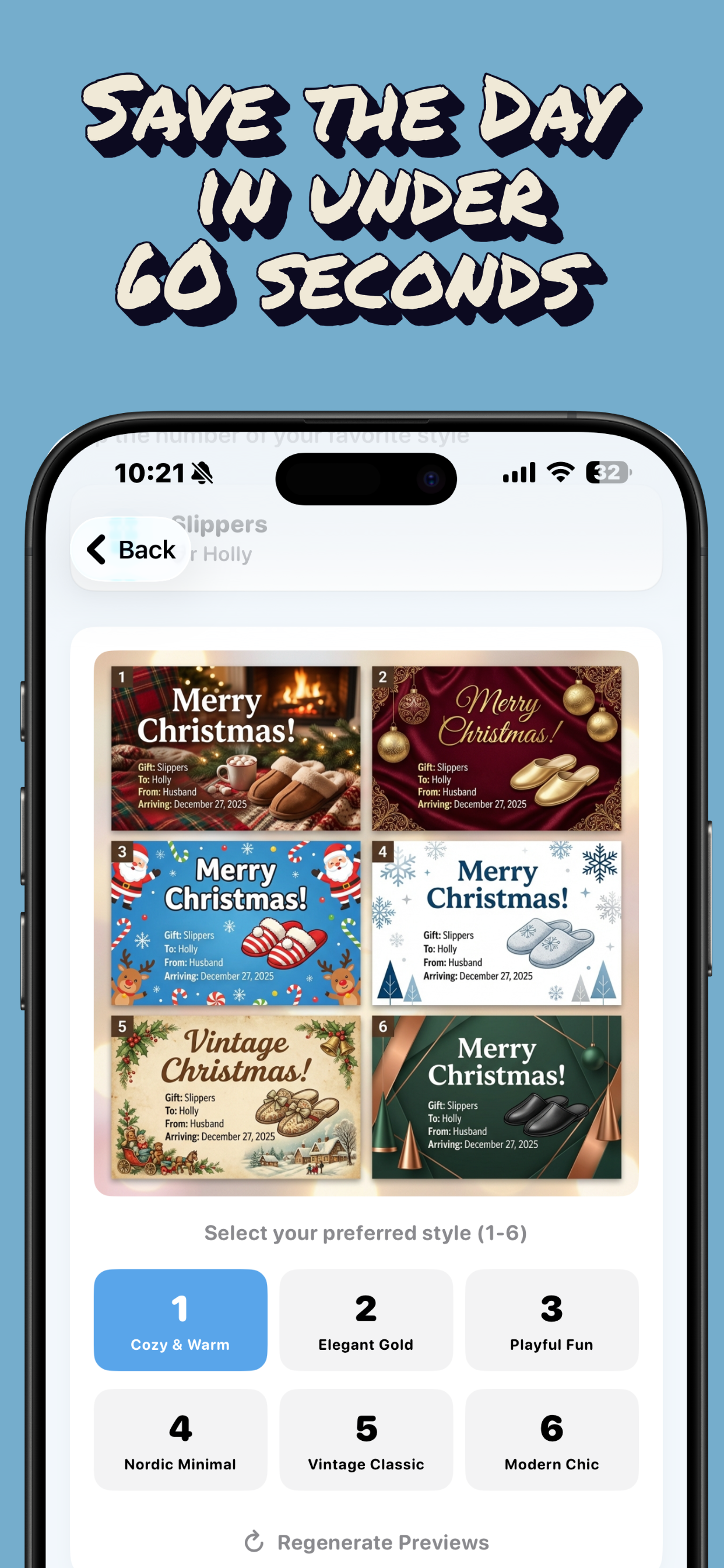Panic Gift: IOU Card Maker screenshot 3