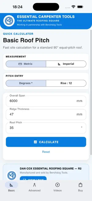 Essential Roofing Calculator screenshot 1