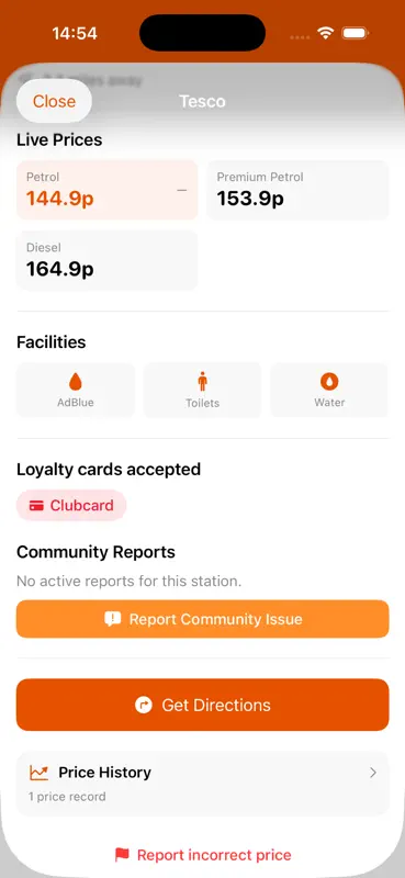 Fuel Finder UK - Live Prices screenshot 6 of 6